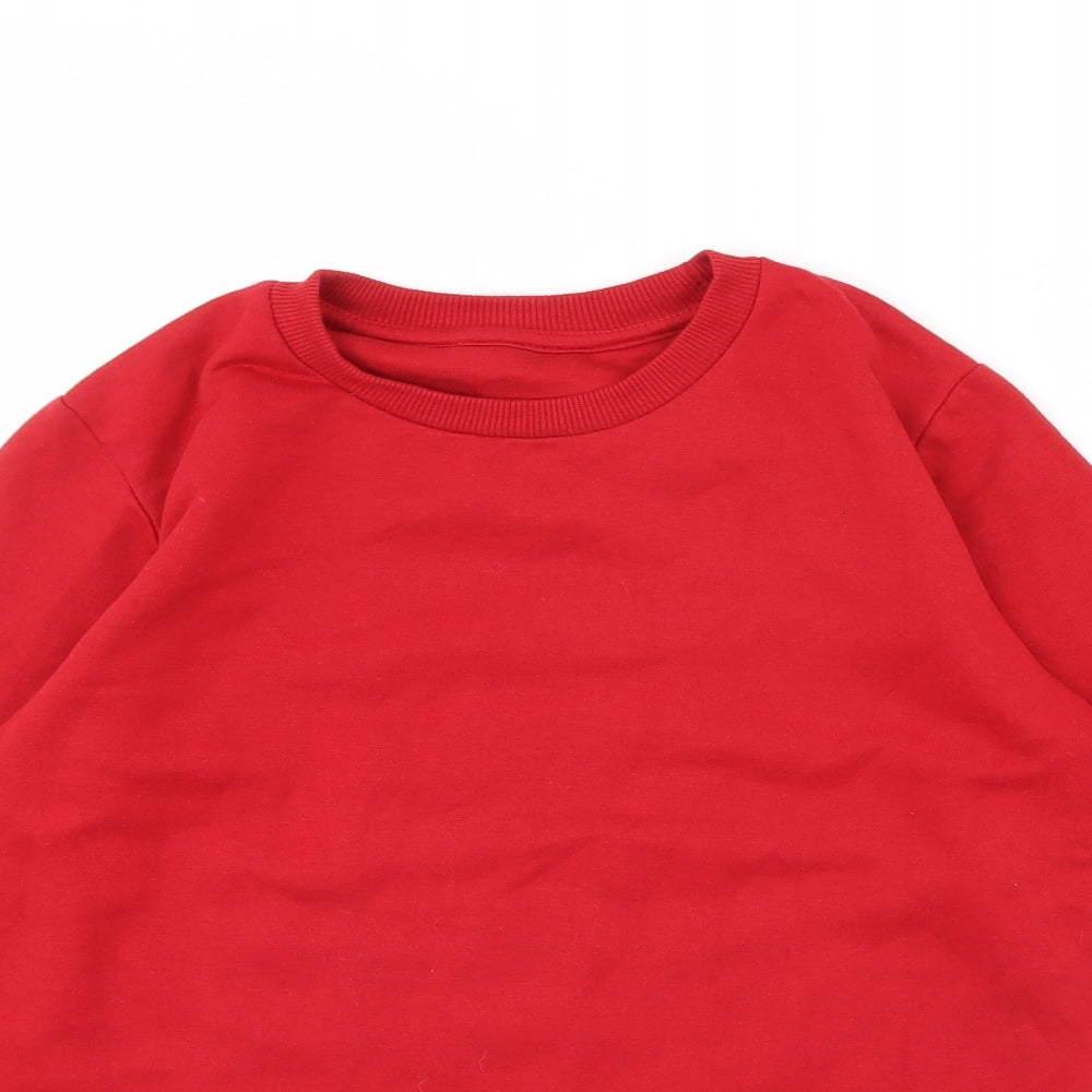 pep & Co Girls Red   Pullover Jumper Size 12 Years
