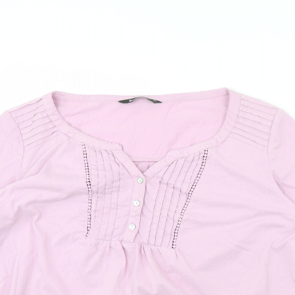 Bonmarché Womens Purple   Basic Blouse Size 20