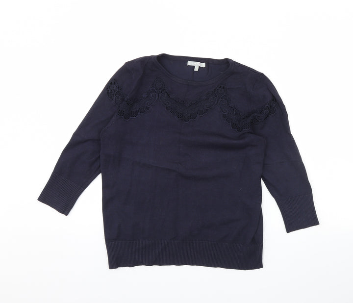 Per Una Womens Blue   Pullover Jumper Size 14