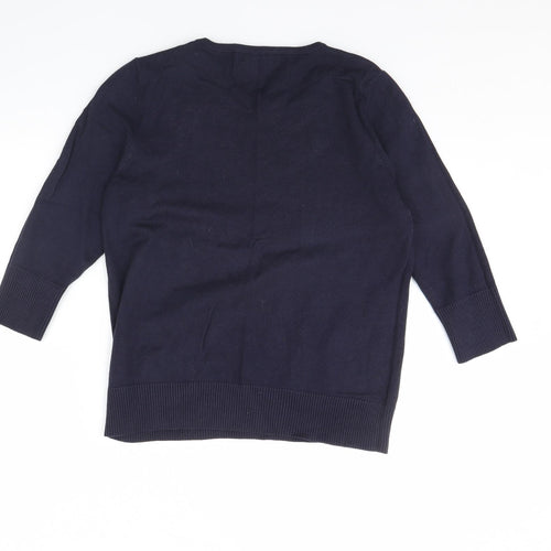 Per Una Womens Blue   Pullover Jumper Size 14