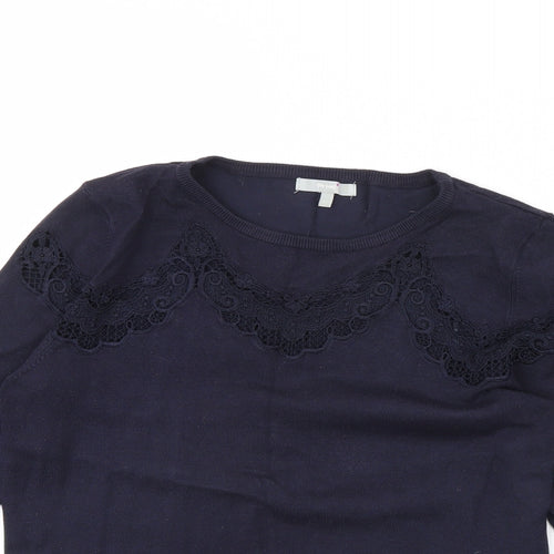 Per Una Womens Blue   Pullover Jumper Size 14