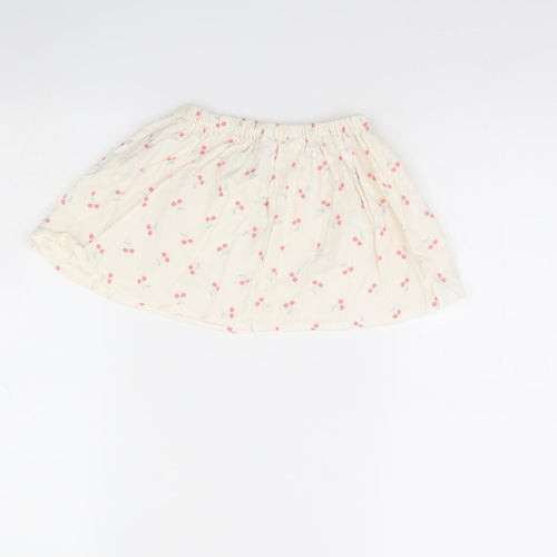 H&M Girls Ivory Spotted  Flare Skirt Size 12 Months