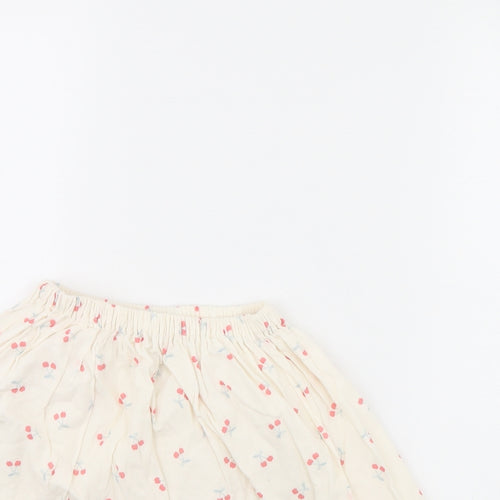 H&M Girls Ivory Spotted  Flare Skirt Size 12 Months