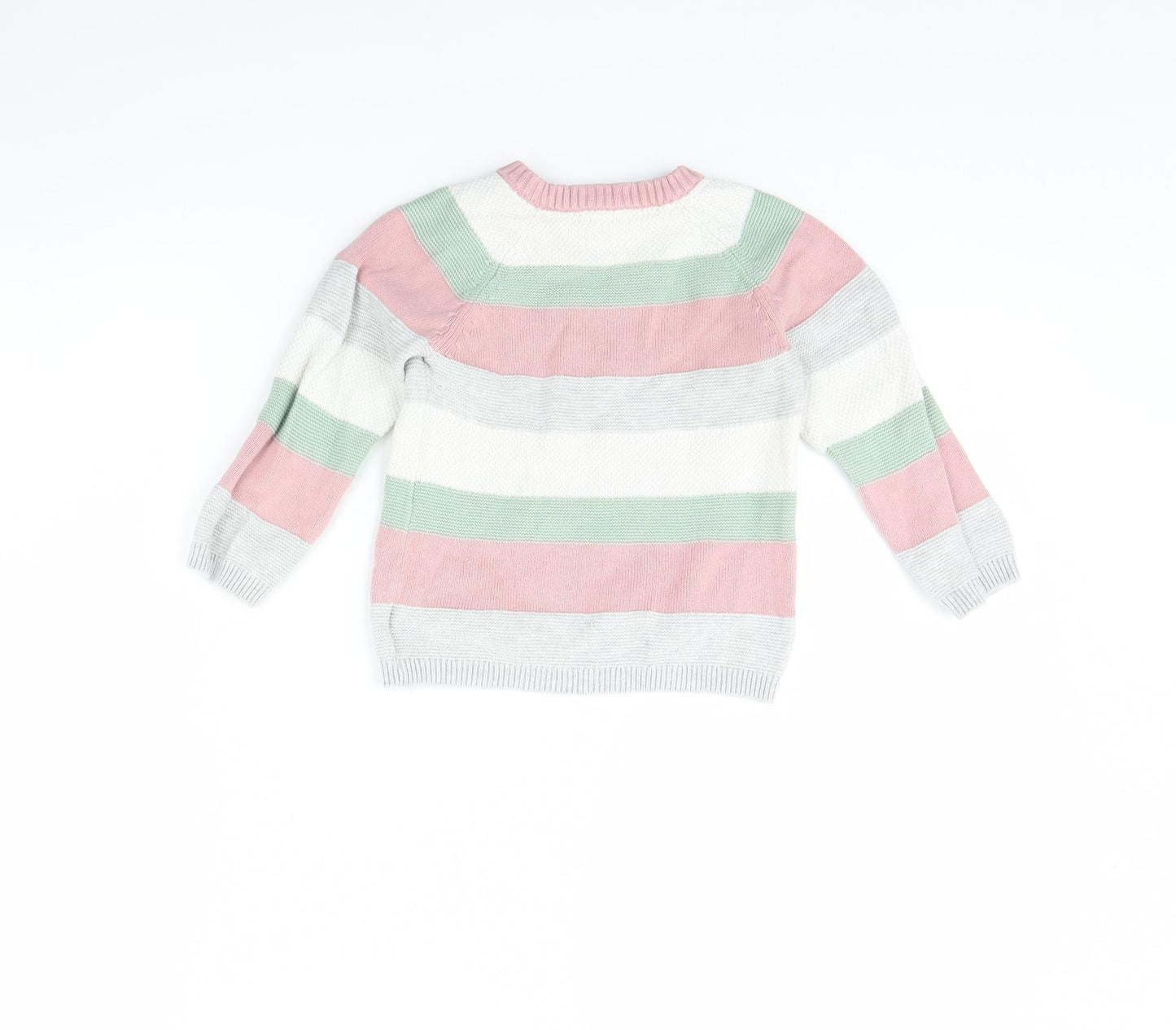 H&M Baby White Striped  Pullover Jumper Size 18-24 Months
