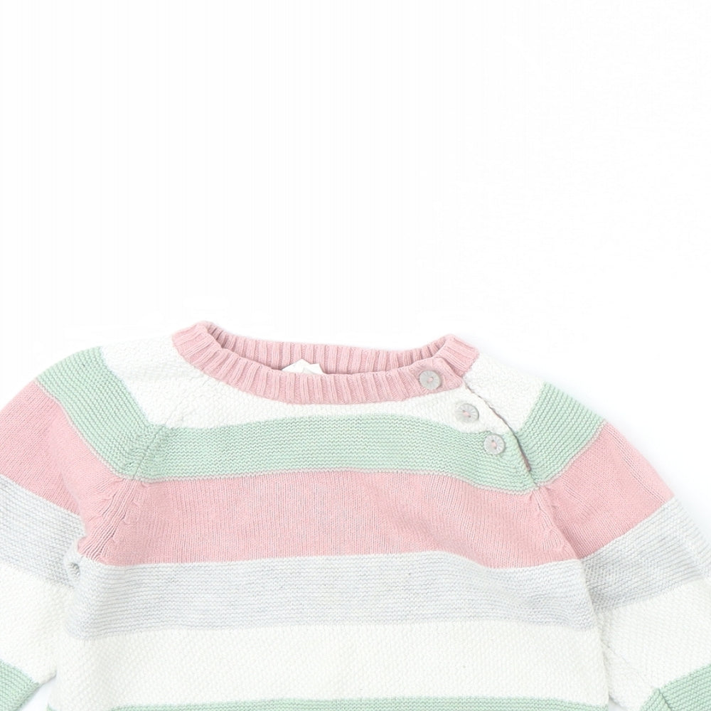 H&M Baby White Striped  Pullover Jumper Size 18-24 Months
