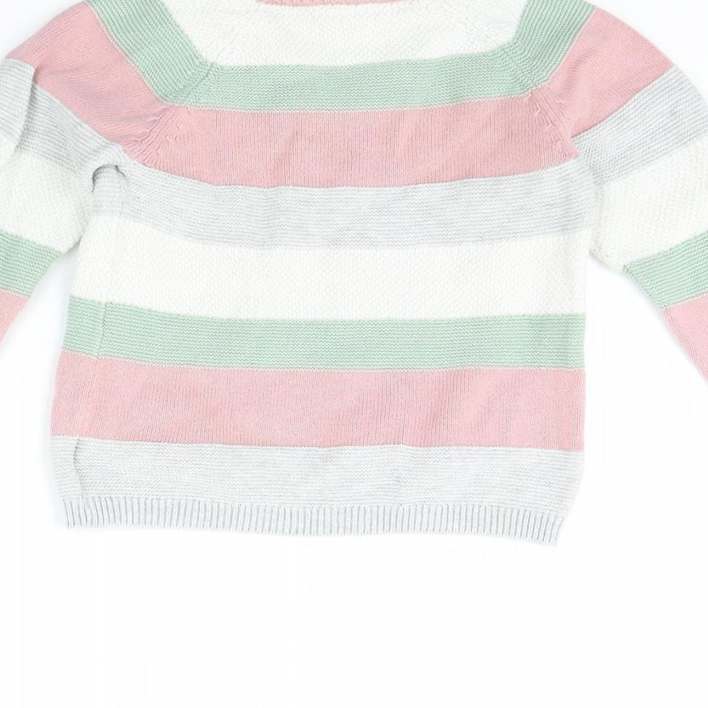 H&M Baby White Striped  Pullover Jumper Size 18-24 Months