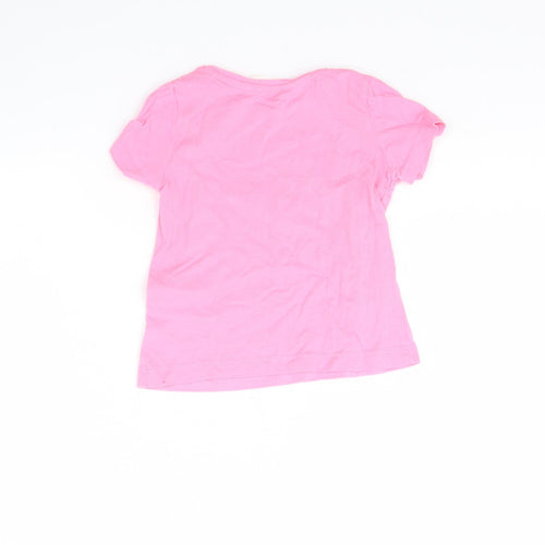 H&M Girls Pink   Basic T-Shirt Size 18-24 Months  - fun