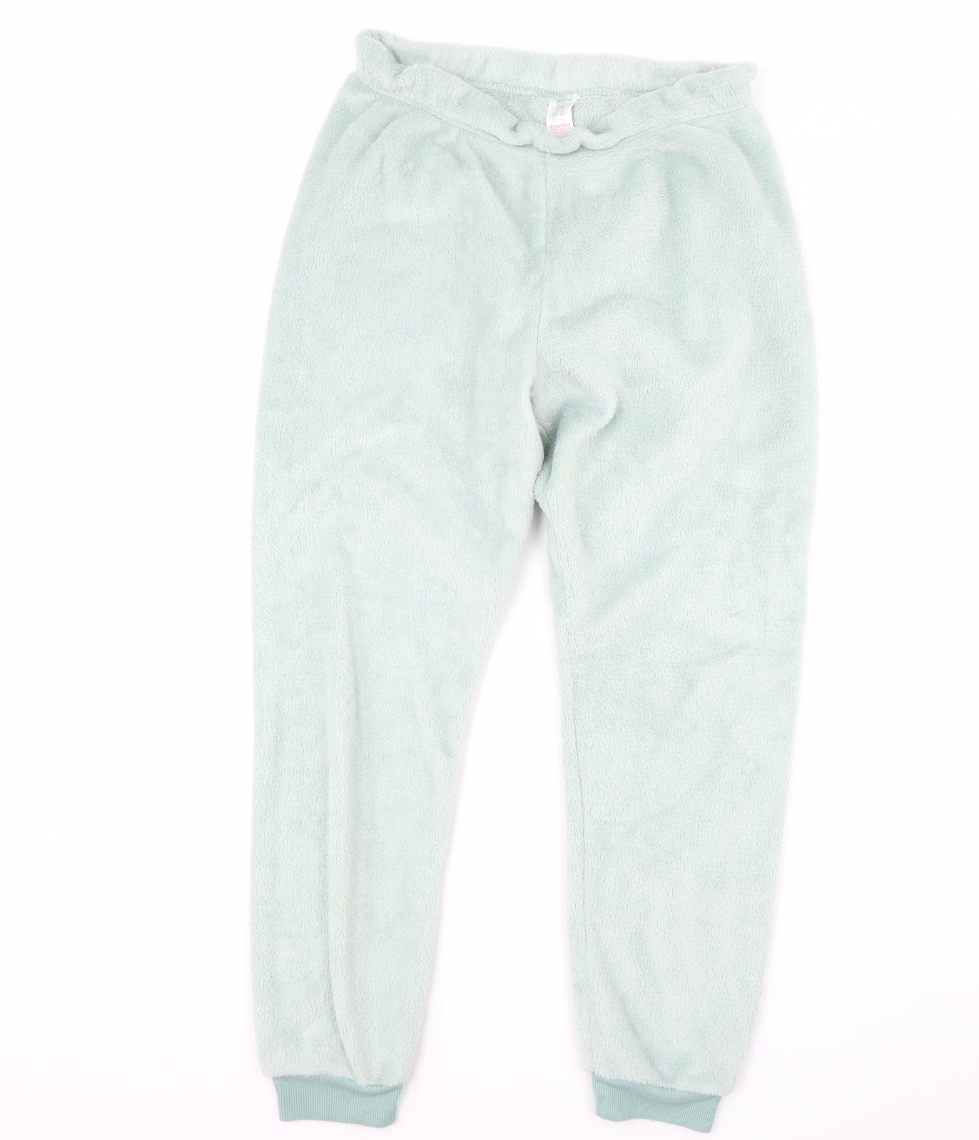 Love To Lounge Womens Green Solid Fleece Cami Pyjama Pants Size M