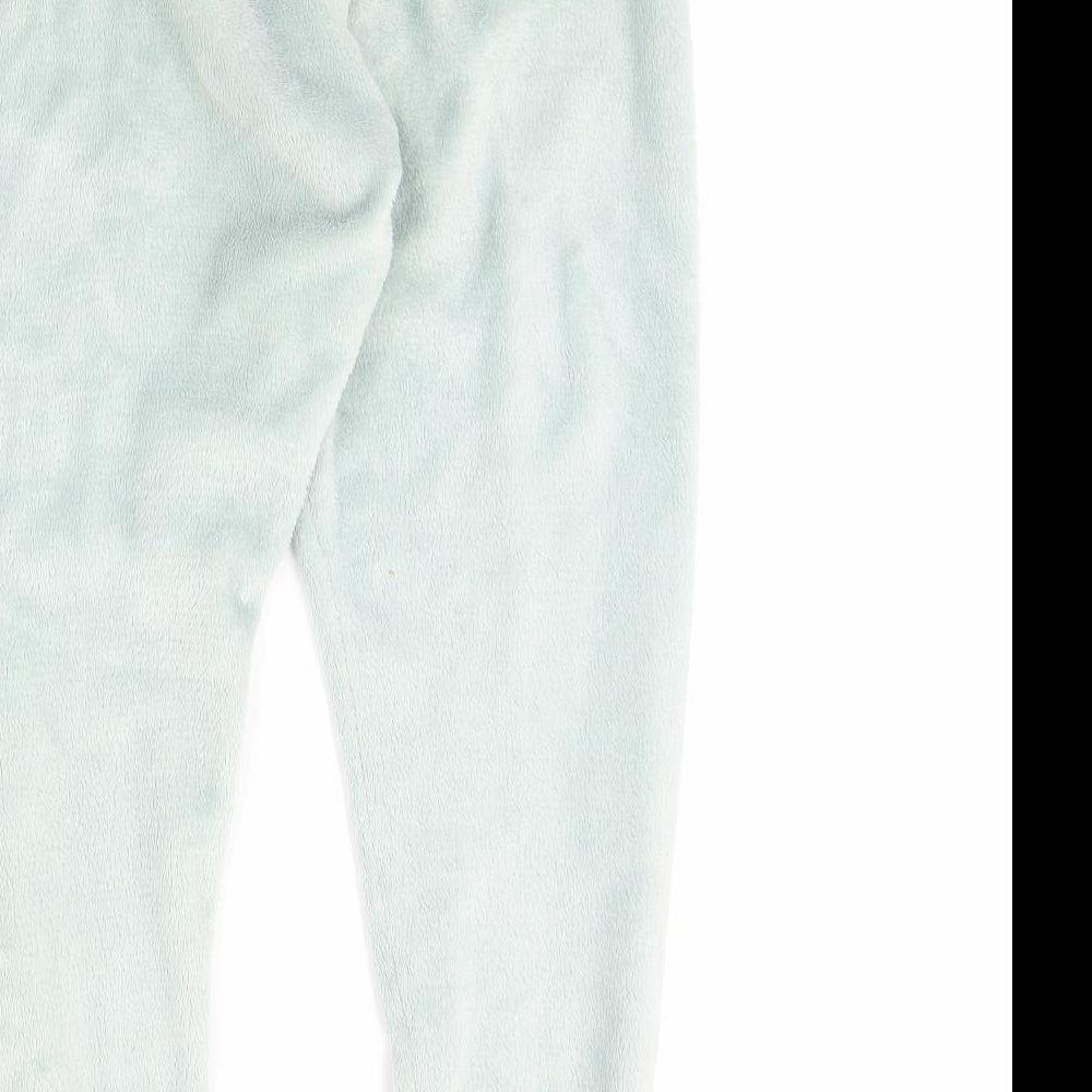 Love To Lounge Womens Green Solid Fleece Cami Pyjama Pants Size M