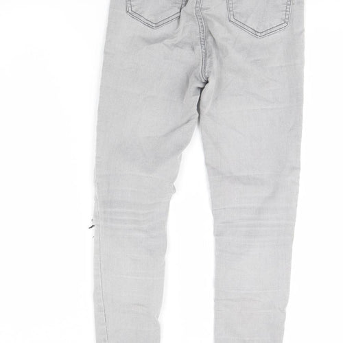 New Look Womens Grey  Denim Skinny Jeans Size 8 L30 in