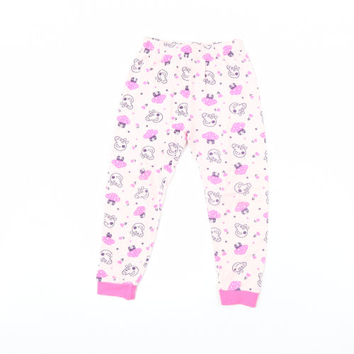 Nutmeg Girls Pink Polka Dot  Cami Pyjama Pants Size 3 Years  - Peppa pig