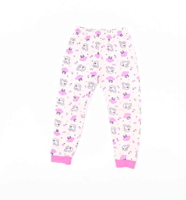 Nutmeg Girls Pink Polka Dot  Cami Pyjama Pants Size 3 Years  - Peppa pig
