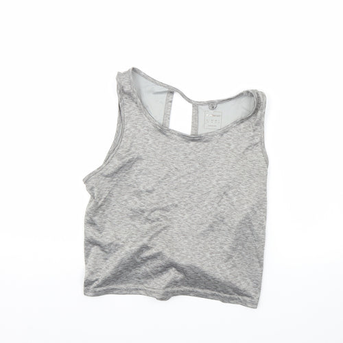 workout Womens Grey   Basic T-Shirt Size 10
