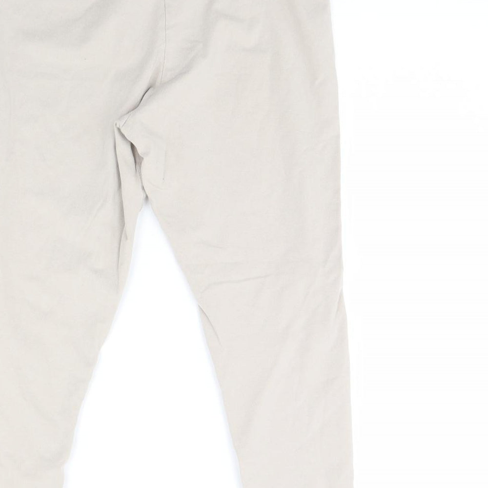 H&M Womens Beige   Cropped Leggings Size M L20 in