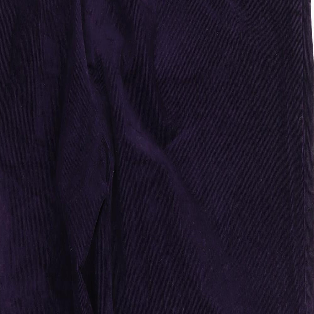 M&S Womens Purple   Trousers  Size 16 L24 in