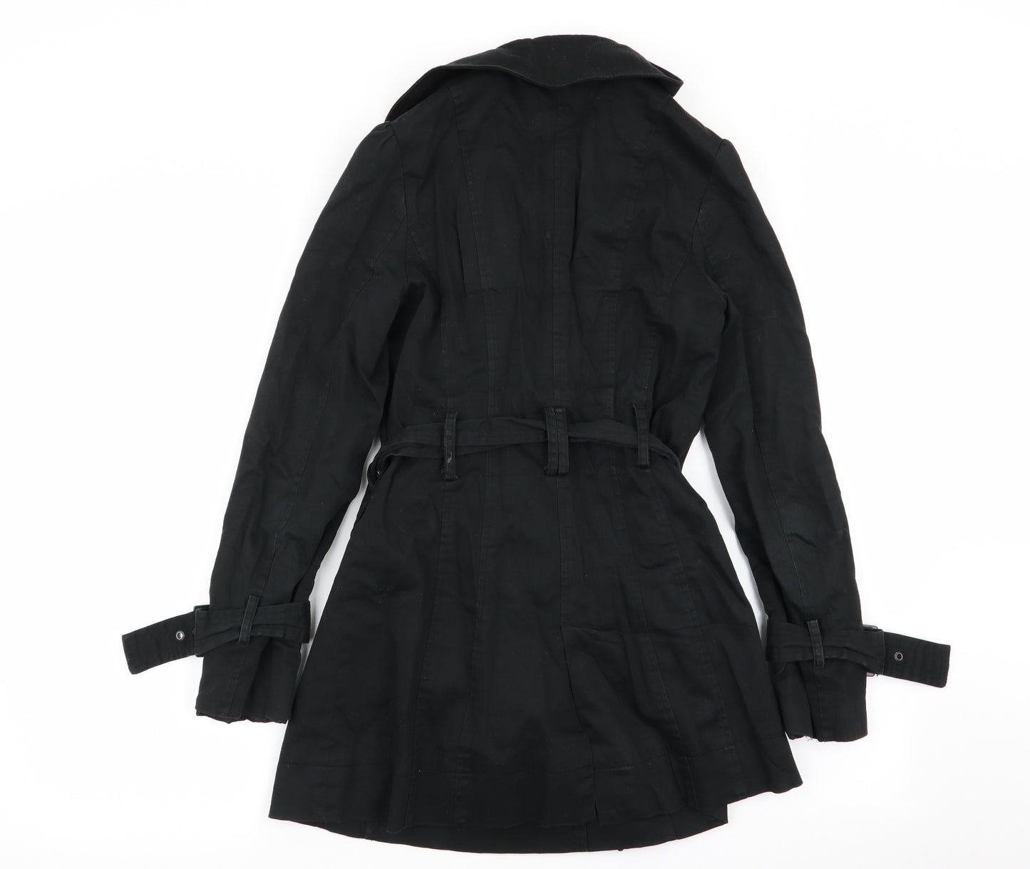 New Look Womens Black   Overcoat Coat Size 10