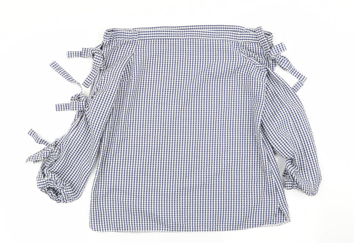 River Island Womens Multicoloured Check  Basic Blouse Size 8