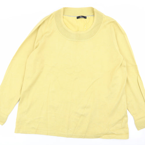 BM Womens Yellow   Pullover Jumper Size L