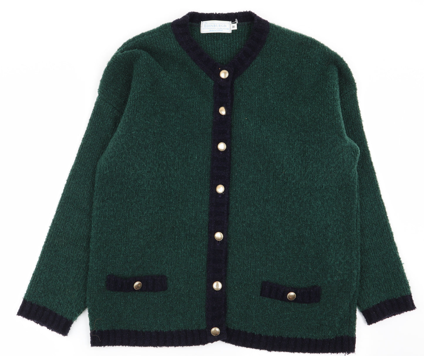 edinburgh Womens Green   Cardigan Jumper Size M