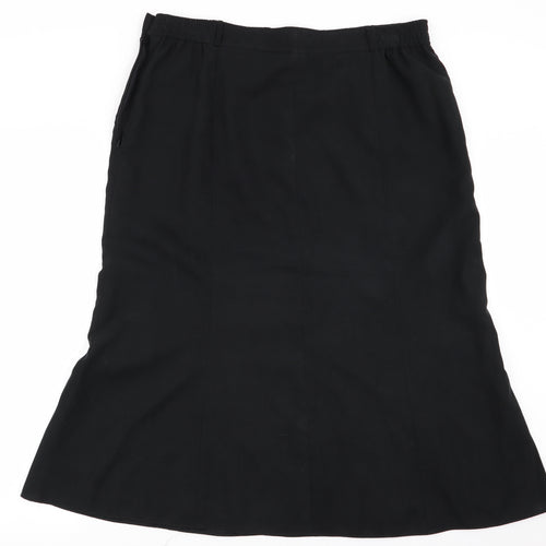Roman Womens Black   Flare Skirt Size 18