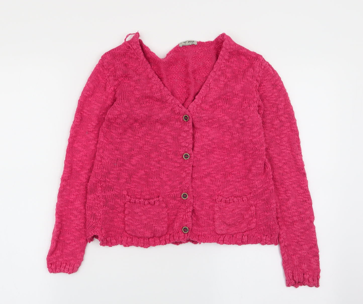 NEXT Girls Pink   Cardigan Jumper Size 8 Years