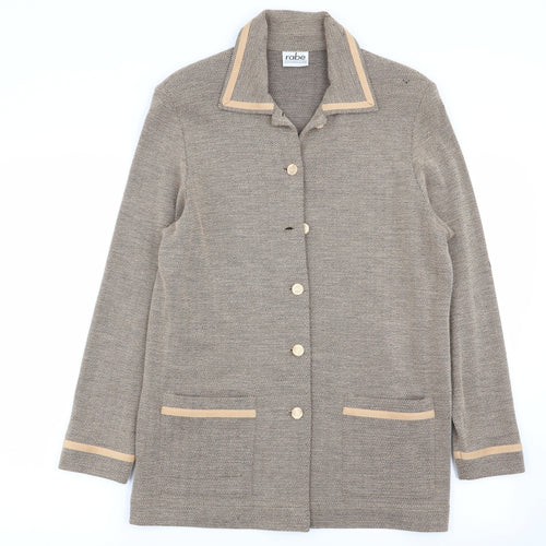 rade Womens Multicoloured Geometric  Jacket Blazer Size 8