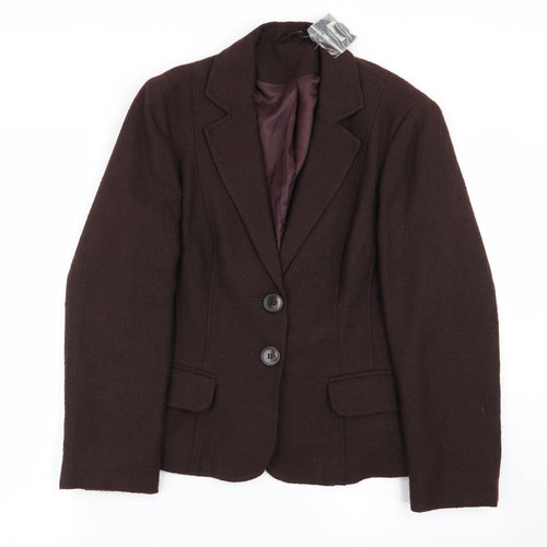 Debenhams Womens Brown   Jacket Blazer Size 14