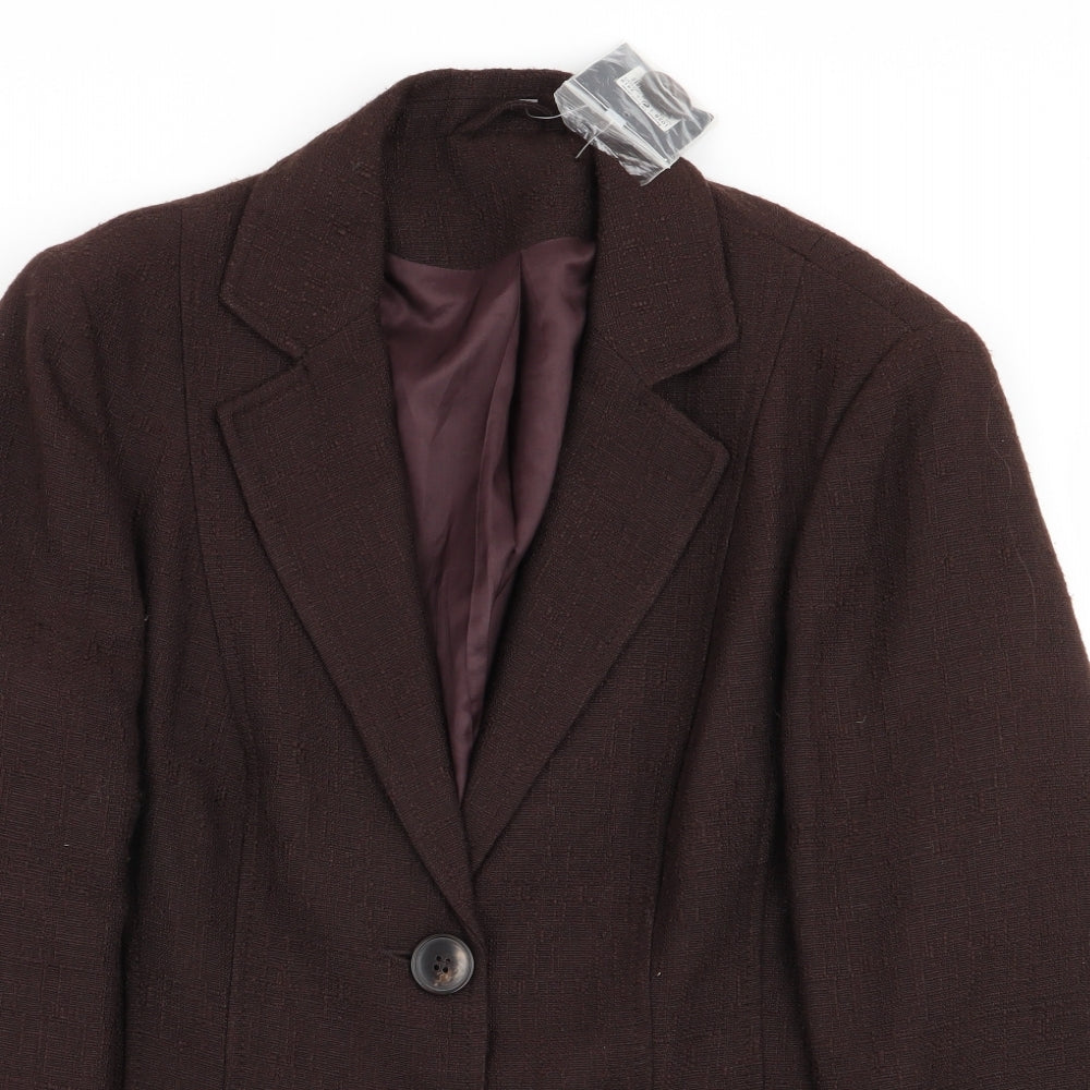 Debenhams Womens Brown   Jacket Blazer Size 14