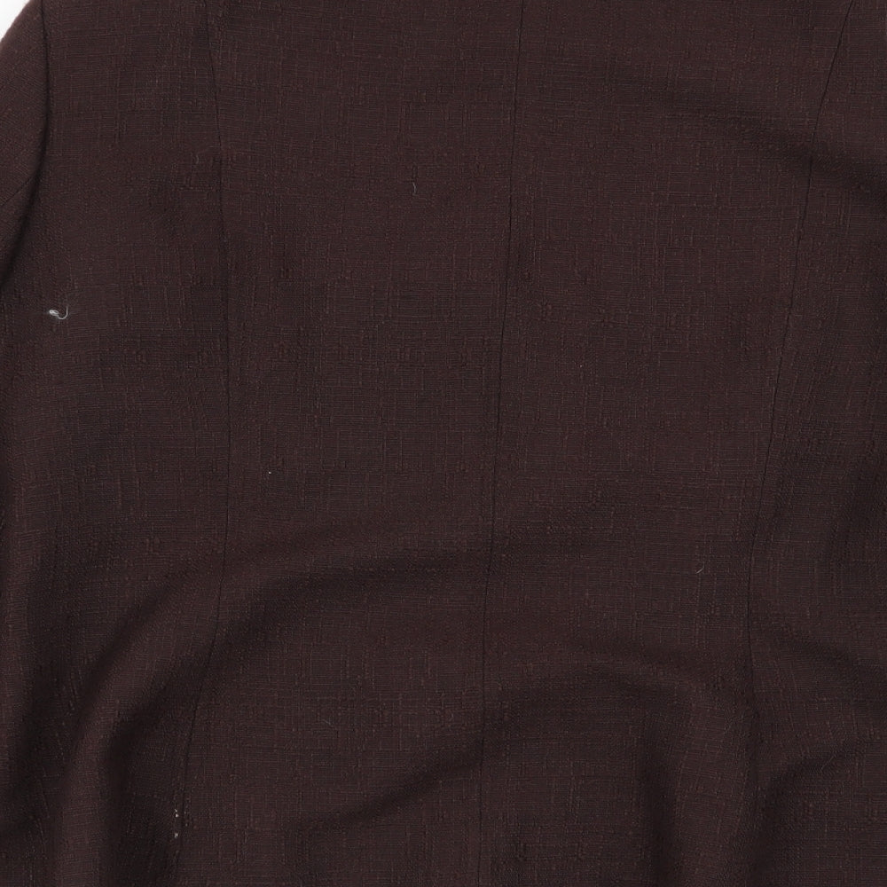 Debenhams Womens Brown   Jacket Blazer Size 14