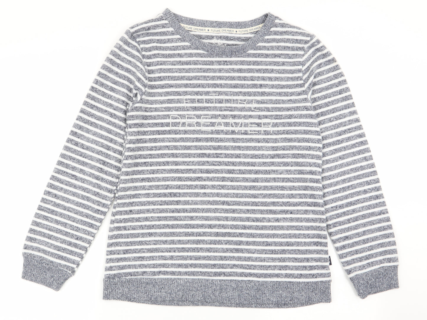 Primark Womens Multicoloured Striped  Top Pyjama Top Size 10