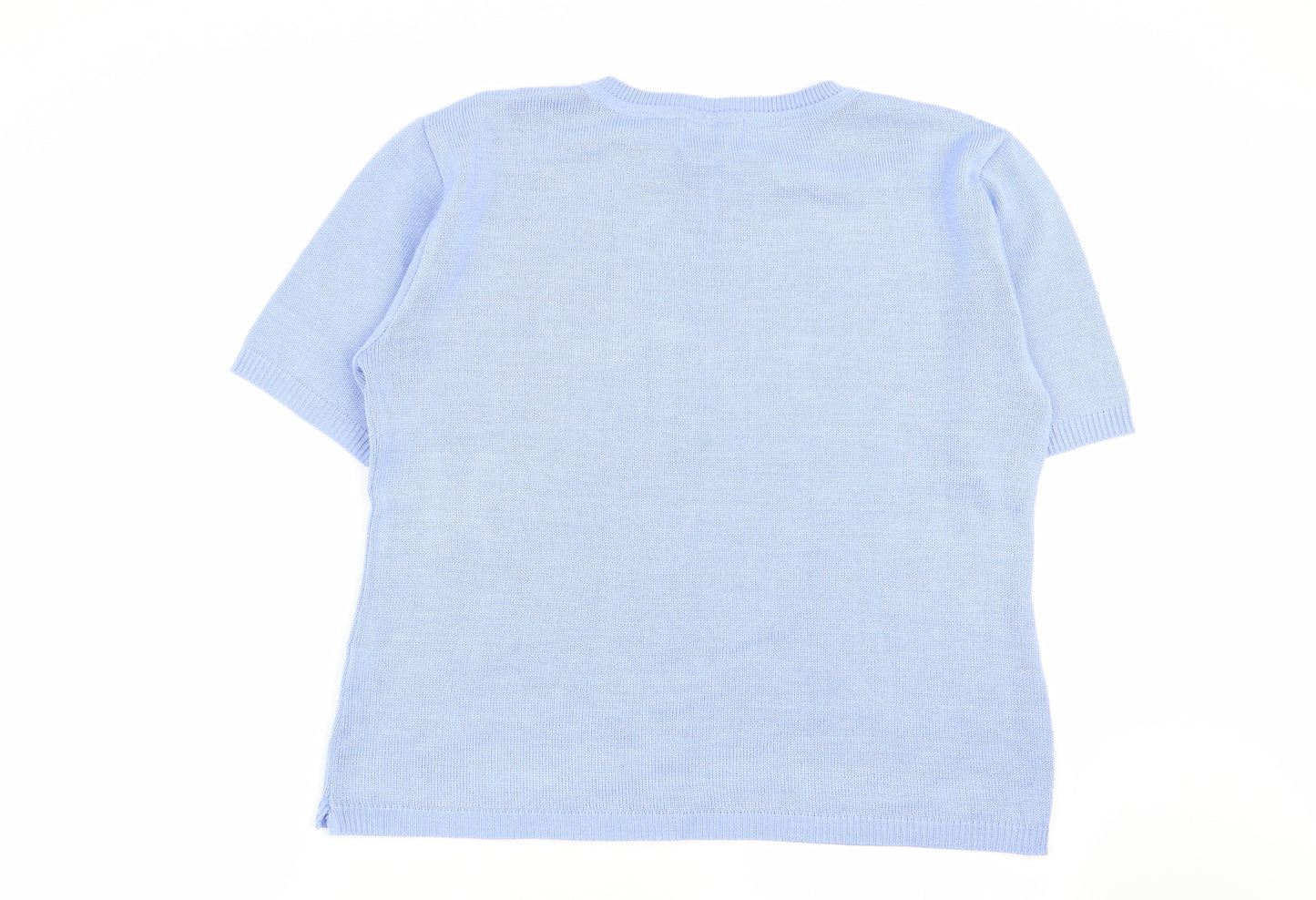 afibel Womens Blue   Basic T-Shirt Size 16