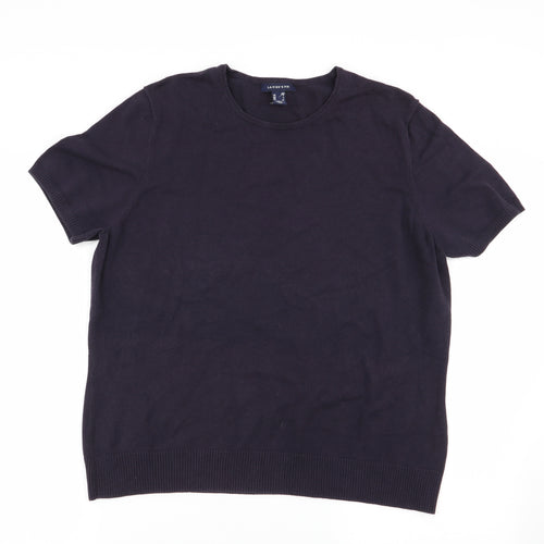 lands end Womens Blue   Basic T-Shirt Size L