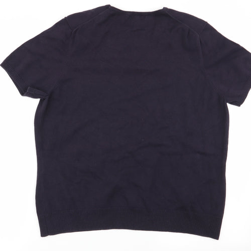 lands end Womens Blue   Basic T-Shirt Size L