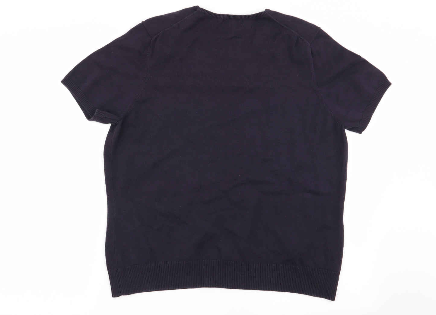 lands end Womens Blue   Basic T-Shirt Size L
