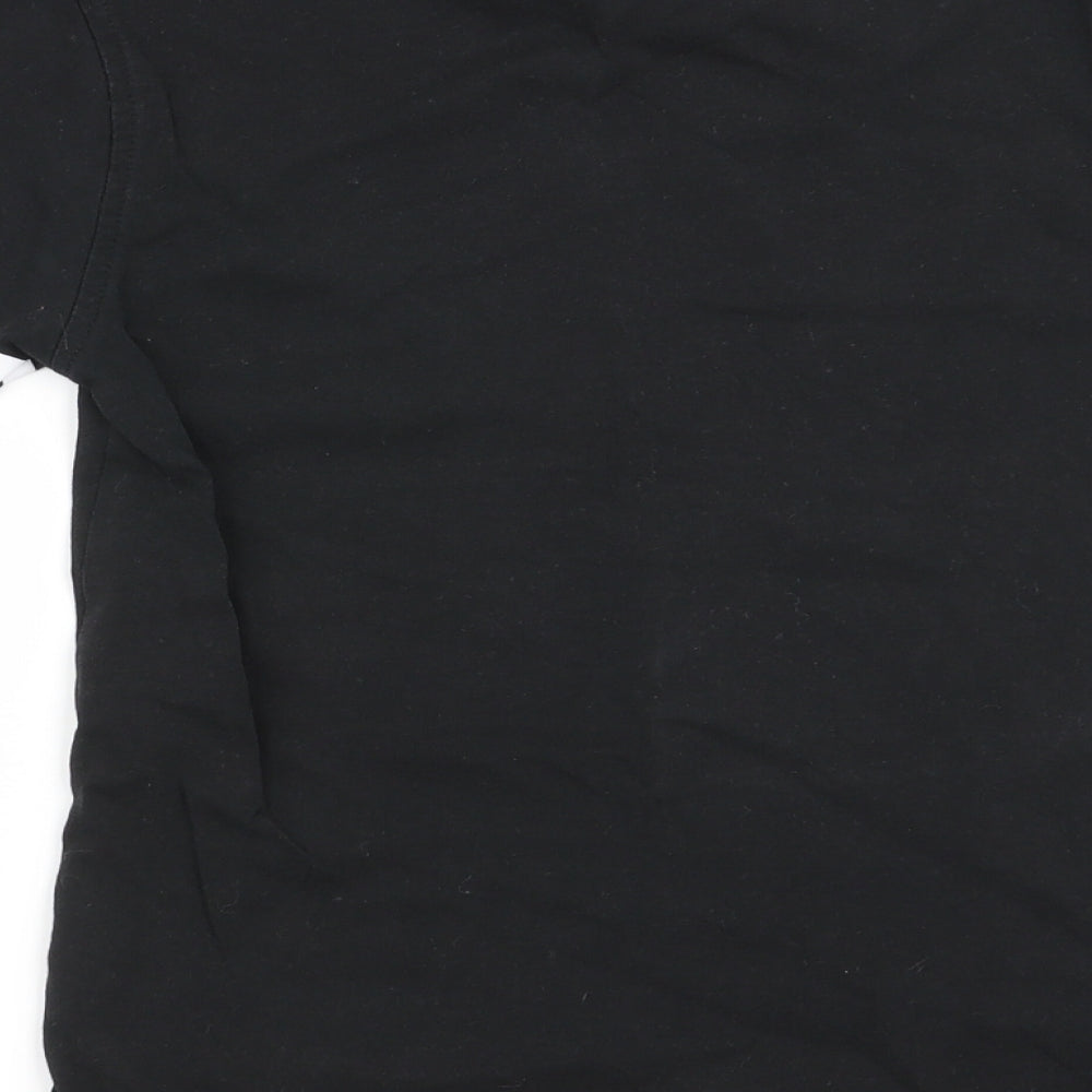 Asda George Boys Black   Basic T-Shirt Size 5-6 Years