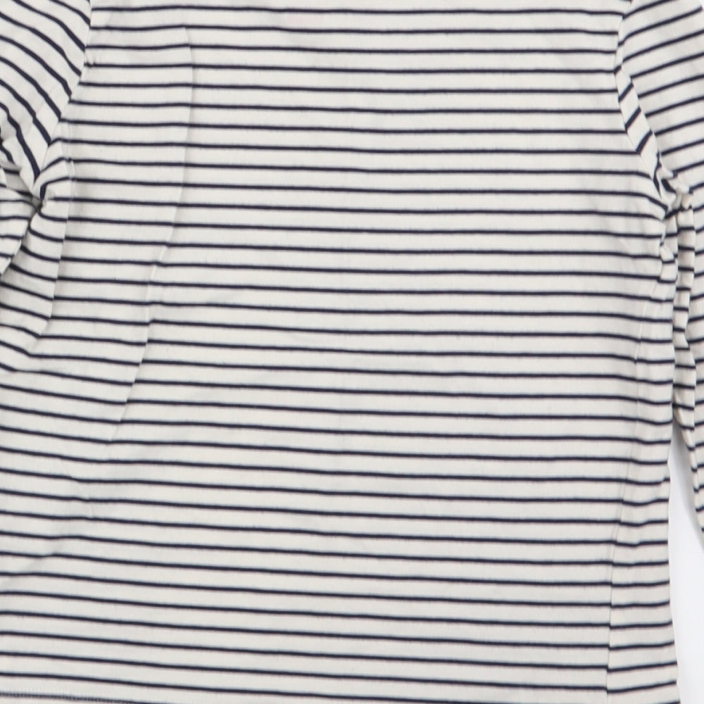 F&F Girls Multicoloured Striped  Basic T-Shirt Size 6-7 Years