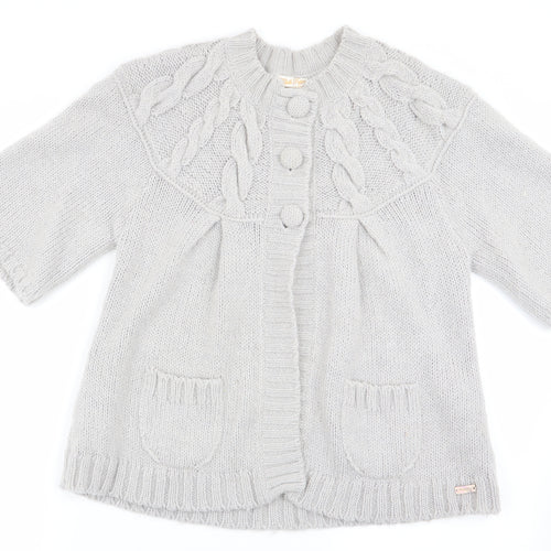 Chilli Pepper Womens Grey   Cardigan Jumper Size L