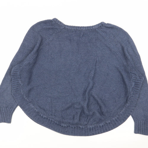 Miss Selfridge Womens Blue   Pullover Jumper Size 8