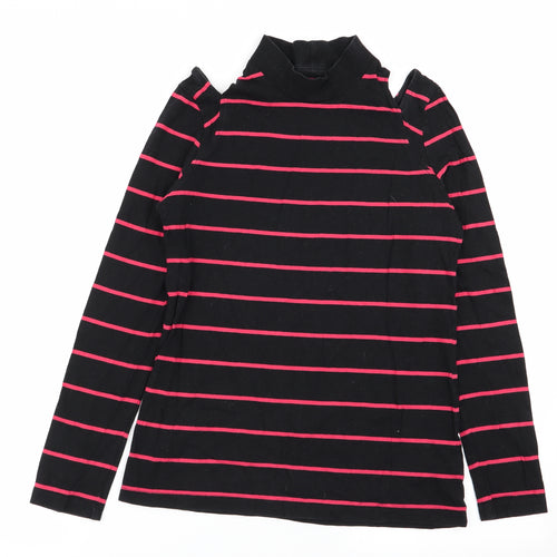 NEXT Womens Multicoloured Striped  Basic T-Shirt Size 10