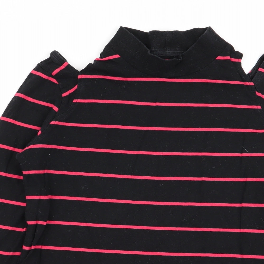NEXT Womens Multicoloured Striped  Basic T-Shirt Size 10