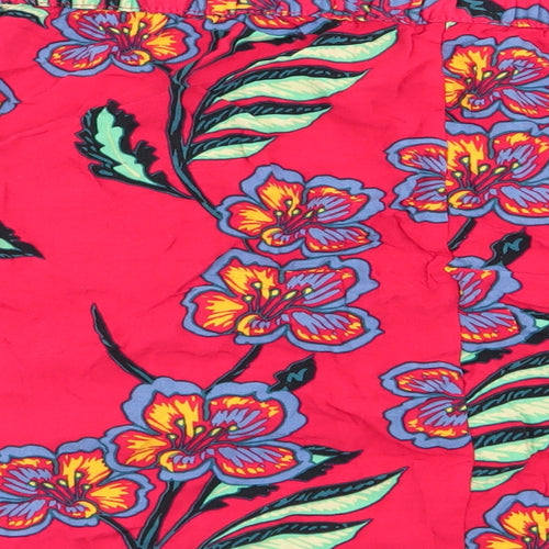 Papaya Womens Red Floral  Mini Skirt Size 18