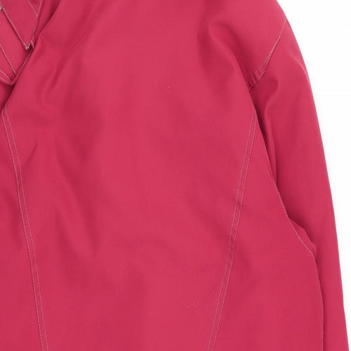 telemac Mens Red   Overcoat Coat Size S