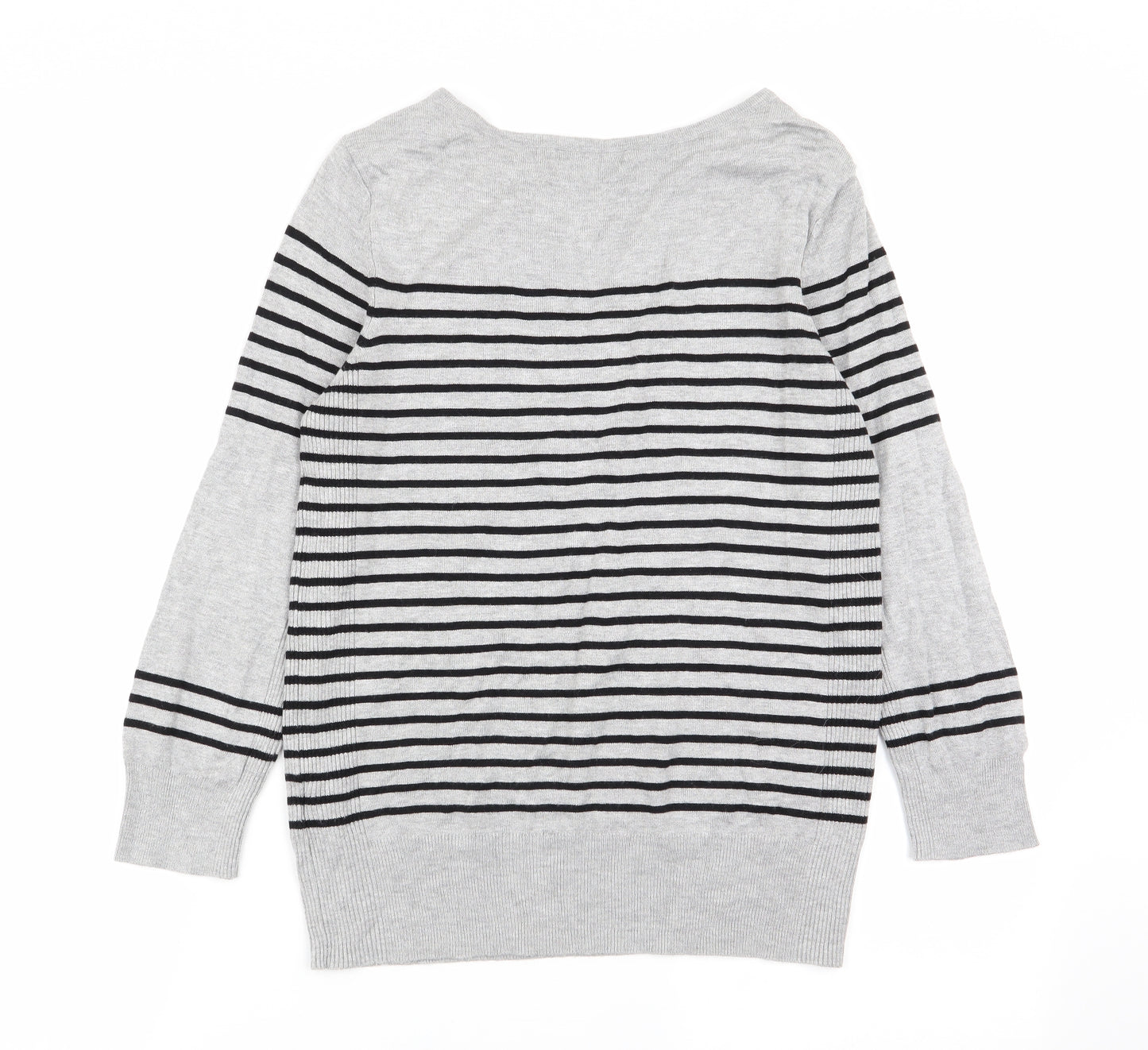 collection Womens Multicoloured Striped  Pullover Jumper Size 12
