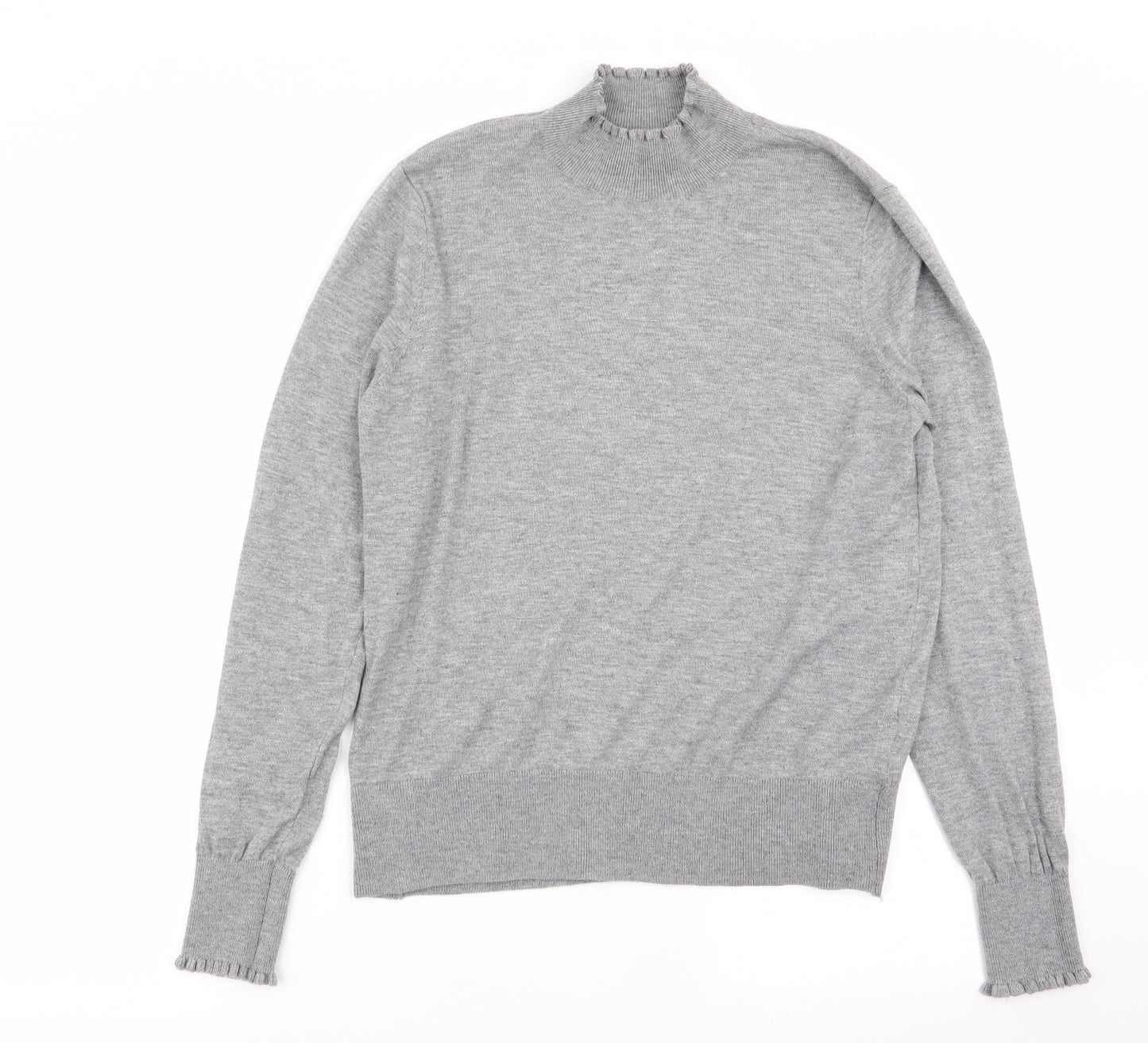 H&M Womens Grey   Basic T-Shirt Size 8
