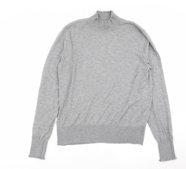 H&M Womens Grey   Basic T-Shirt Size 8