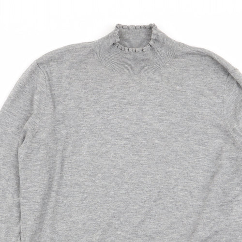 H&M Womens Grey   Basic T-Shirt Size 8