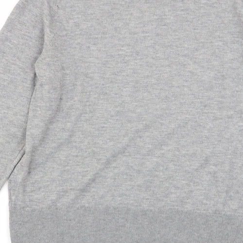 H&M Womens Grey   Basic T-Shirt Size 8