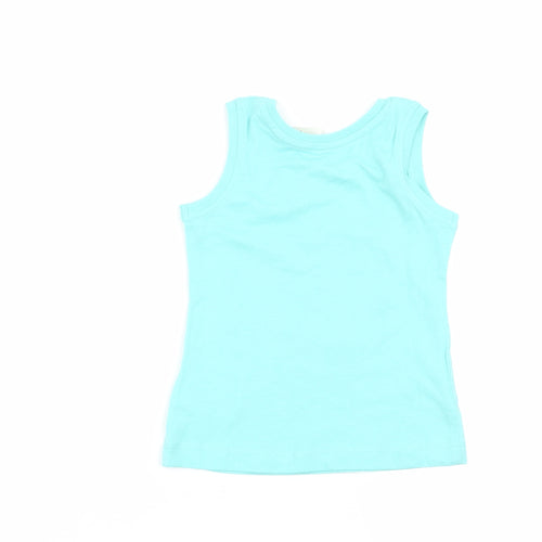Primark Girls Blue   Basic Tank Size 9-12 Months