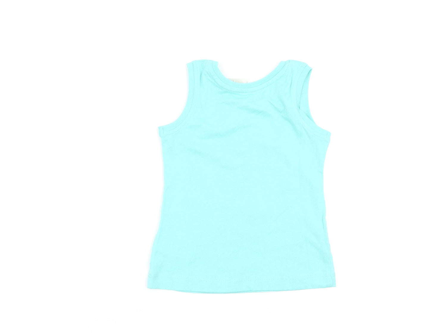 Primark Girls Blue   Basic Tank Size 9-12 Months