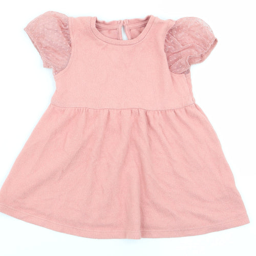Matalan Girls Pink   Fit & Flare  Size 9-12 Months